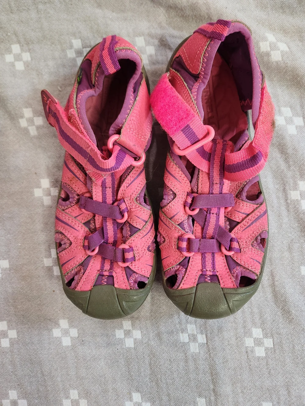MERRELL Little Girls Pink Hydro Sport Sandals Size 1